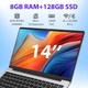 Ноутбук Celeron J4105,8GB,128GB,1920*1080,Windows 11 Pro,UHD 600,5GHz Wi‑Fi,5000mAh - изображение 3