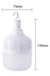 LED Лампа 9W 1200mAh USB IP54 кемпинговый туристический аккумуляторный светильник с крючком - изображение 4