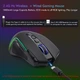 Мышь беспроводная игровая с аккумулятором и подсветкой 2,4gHz + Bluetooth E-YOOSO X11 Pro Black - изображение 9