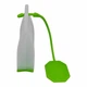 Ситечко для заваривания чая Tea Strainer "Пакетик", силиконовое, салатовое. - изображение 2