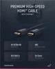 Кабель монітора-сигнальний ClickTronic HDMI M/M 3.0m v2.0 4K@60Hz D=6.0mm Casual Cu синій(75.07.0304) - зображення 4