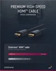 Кабель монітора-сигнальний ClickTronic HDMI M/M 5.0m v2.0 4K@60Hz D=6.0mm Casual Cu синій(75.07.0305) - изображение 6