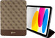 Etui z klapką Guess 4G Stripe Allover GUFC11PS4SGW do Apple iPad 10.9" Brązowy (3666339111571) (955555907135840) - Outlet - obraz 4