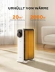 Масляний радіатор Midea, 2000 Вт - изображение 4