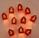Гирлянда 3 метра 20 Led USB Домики Олень нить капля роса тёплый белый цвет светодиодная гирлянда с оленями для декора в комнату на окно на ёлку на стол подоконник гирлянду 2026 MA755 - изображение 4