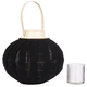 Ліхтар Home Styling Collection для свічки дерев’яний чорний 22 см (8720573059985) - зображення 2