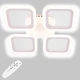 Потолочная LED люстра, светильник светодиодный Sunlight белый 6325/4S - изображение 1