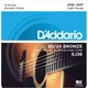 Струни для акустичної гітари D'Addario EJ36 80/20 Bronze Extra Light 12-Strings 10/47 - зображення 1