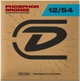 Струни для акустичної гітари 6 шт Dunlop DAP1254 Acoustic Phosphor Bronze Light Guitar Strings 12/54 - зображення 1