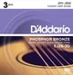 Струни для акустичної гітари 3 Sets D'Addario EJ26-3D Phosphor Bronze Custom Light 11/52 - зображення 1