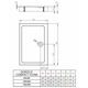 Душовий піддон Radaway Doros D Compact 1000x900x115 Білий (SDRD1090 05) - изображение 3
