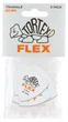 Медіатори Dunlop 456P.60 Tortex Flex Triangle Player's Pack 0.60 mm (6 шт.) - зображення 1
