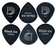 Медіатори D'Addario 3DBK7 Planet Waves Duralin Black Ice Player's Pack 1.5 mm (10 шт.) - зображення 3