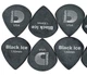 Медиаторы D'Addario 3DBK6 Planet Waves Duralin Black Ice Player's Pack 1.1 mm (10 шт.) - изображение 3