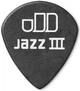 Медіатори Dunlop 482P1.35 Tortex Pitch Black Jazz III Player's Pack 1.35 mm (12 шт.) - зображення 3