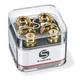 Стреплоки для ременя Schaller 447 Security Locks Gold Chrome - зображення 1