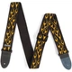Ремень для гитары Dunlop D3811OY Classic Flambe Orange/Yellow Strap - изображение 2