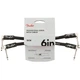 Кабель инструментальный Fender Professional Series Instrument Cables 15cm (6inch) Angle/Angle (2-Pack) 0990820023 - изображение 1