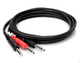 Кабель акустический Hosa STP-202 1/4 TRS - Dual 1/4 TS - изображение 3