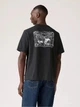 Футболка хлопковая мужская Levi`s Relaxed Graphic Tee 16143-1821 L Черная с белым (5401187424613) - изображение 2