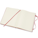 Великий блокнот Moleskine Classic Червоний Тверда обкладинка Клітина - зображення 4