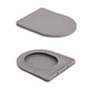 Унітаз підвісний Qtap Robin Ultra Quiet 520×365×340 мм, Stone grey, з сидінням Slim Duroplast Soft-close - зображення 8