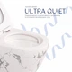 Унітаз підвісний Robin Ultra Quiet 490×365×325 мм, Marble, з сидінням Slim Duroplast / Soft-close / Quick Release QT13332381АSMR - зображення 5
