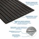 Панель рейка в рулоне StikerWall 2900x350x6mm Черный (SW-00002070) - изображение 4
