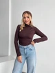 Жіночий теплий трикотажний гольф Uaclothes 50-52 Коричневий (like35580-160001358) - изображение 6
