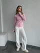 Жіноча тепла кофта на змійці Uaclothes 46-48 Рожевий (like35588-160091350) - изображение 1