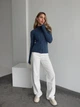 Жіноча тепла кофта на змійці Uaclothes 42-44 Синій (like35590-160111349) - зображення 1