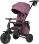 Триколісний велосипед Qplay Nova Max 3в1 з капюшоном Фіолетовий (5061047482193) - зображення 1
