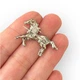 Брошь BROCHE бижутерия Животные Лошадь серебристая BRBF115117 - изображение 4