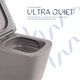 Унитаз подвесной Qtap Tern Ultra Quiet, с сиденьем Slim Duroplast/Soft-close/Quick relase QT17332303ASSG - изображение 4