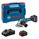 Аккумуляторная болгарка Bosch Professional GWS 18V-15 SC с регулировкой в L-Boxx 136, с 2 ProCORE18V 8.0Ah, з/п GAL 18V-160 (06019H6101) - изображение 1