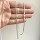 Серебряная цепочка нонна 45 см с алмазной гранью, плоская, 925 проба, женская, детская (н-40-45) - изображение 3