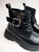 Ботинки для девочки Apawwa 5035 black черные р.36-22 см - изображение 2