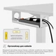 Стіл Mealux PowerDesk Lite White з електрорегулюванням висоти (арт. EVO-201 Lite W/W) - изображение 7