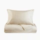 Простынь на резинке MBM HOME "Элегия" 160х200 см бежевая (BL-FS-23 BEIGE) - изображение 7