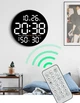 Часы Deepfox DS-5501 LED цифровые электронные настенные Будильник Дата Температура Влажность (диаметр 25,4см) белый - изображение 1