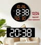 Часы Deepfox DS-5501 LED цифровые электронные настенные Будильник Дата Температура Влажность (диаметр 25,4см) белый - изображение 12