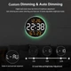 Часы Deepfox DS-6672 LED цифровые электронные настенные Будильник Дата Температура Влажность (диаметр 25,4см) оранжевый - изображение 8