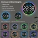 Часы Deepfox DS-6672 LED цифровые электронные настенные Будильник Дата Температура Влажность (диаметр 25,4см) зелёный - изображение 15