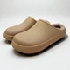 Женские утепленные сабо KROK размер 37 (23.5 см) бежевого цвета - изображение 1