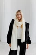 Женский вязаный шарф ART KNIT Winter Mood молочный , 40x228см 042252 - изображение 1