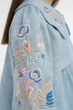 Дитяча лляна вишиванка для дівчинки Folk Moda 122 Світло-блакитний (6032-302011171) - изображение 2