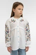Дитяча лляна вишиванка для дівчинки Folk Moda 116 Білий (6033-302111167) - изображение 1