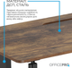 Стол с электрорегулировкой высоты OfficePro 1500 x 720 мм Dark Wood/Black (ODE1575DW) - изображение 8