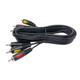 Audio - Video Кабель Cabletech Eco-line 3RCA - 3RCA Cable 1м Black - изображение 4