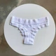 Женские трусы стринги Ouno 6210 с кружевом, Белые S/M - изображение 2